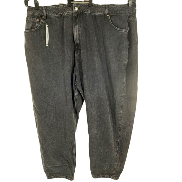 ASOS DESIGN WASHED BLACK PLUS SIZE CURVE JEANS - Picture 1 of 8